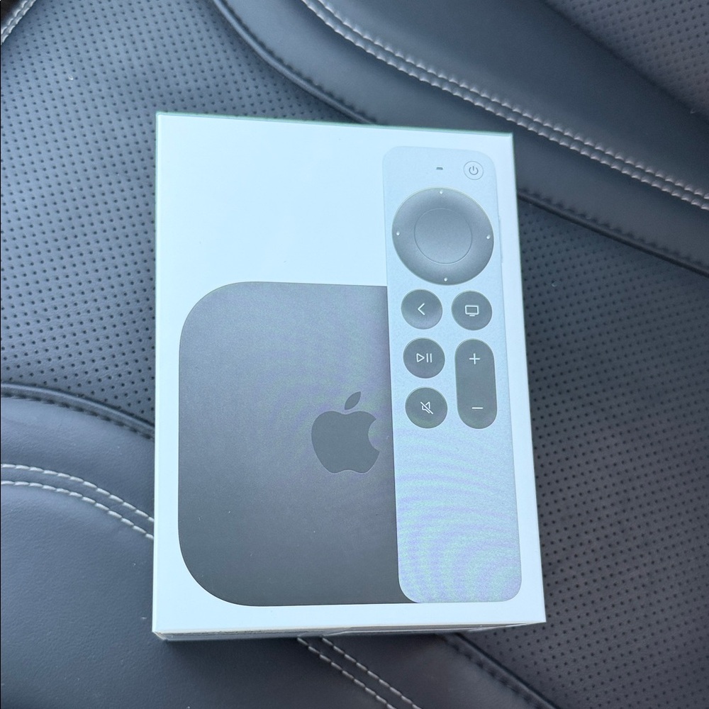 Apple TV 4K with Remote in Black and White